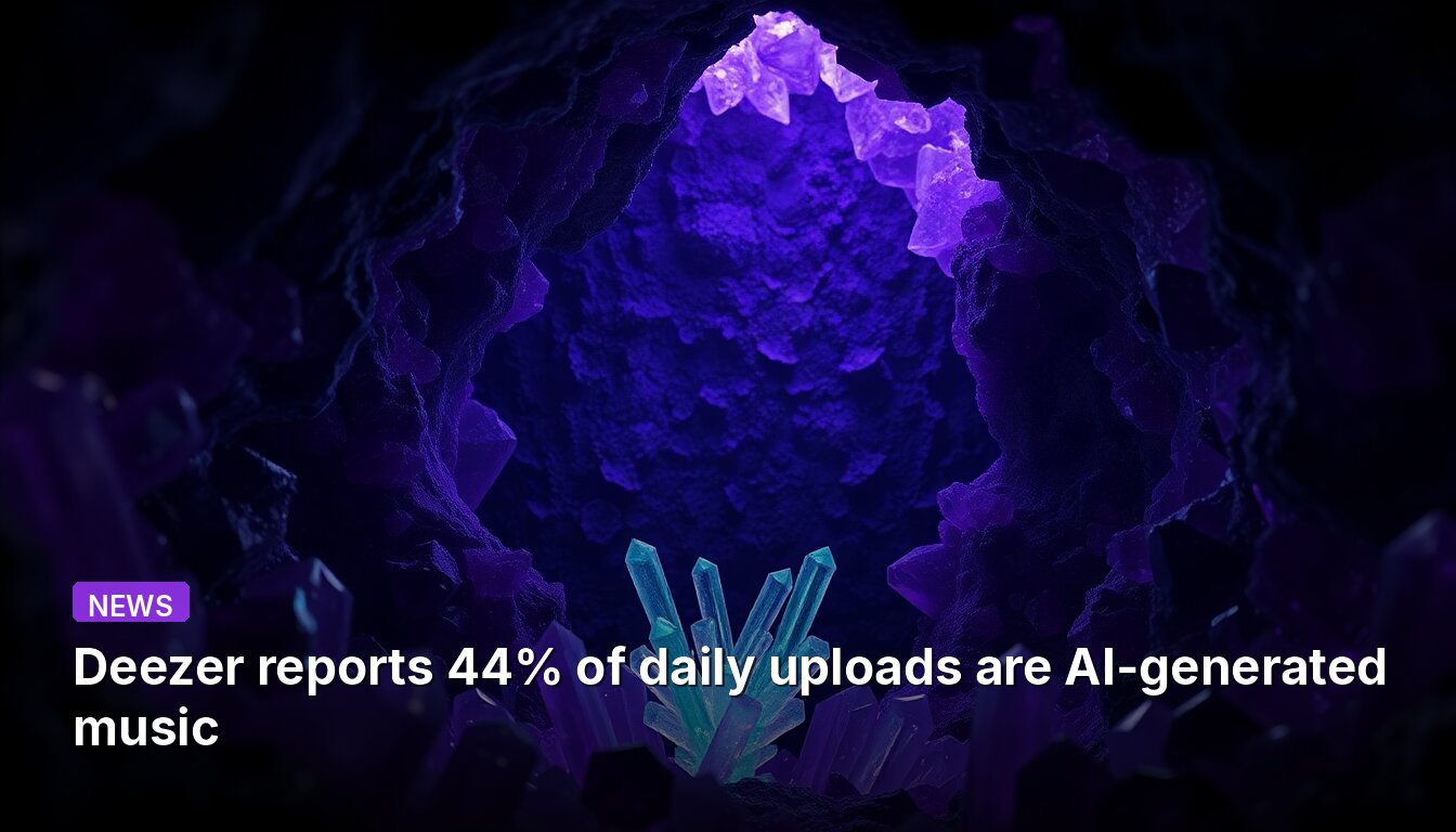 Deezer berichtet, dass 44 % der täglichen Uploads KI-generierte Musik sind.
