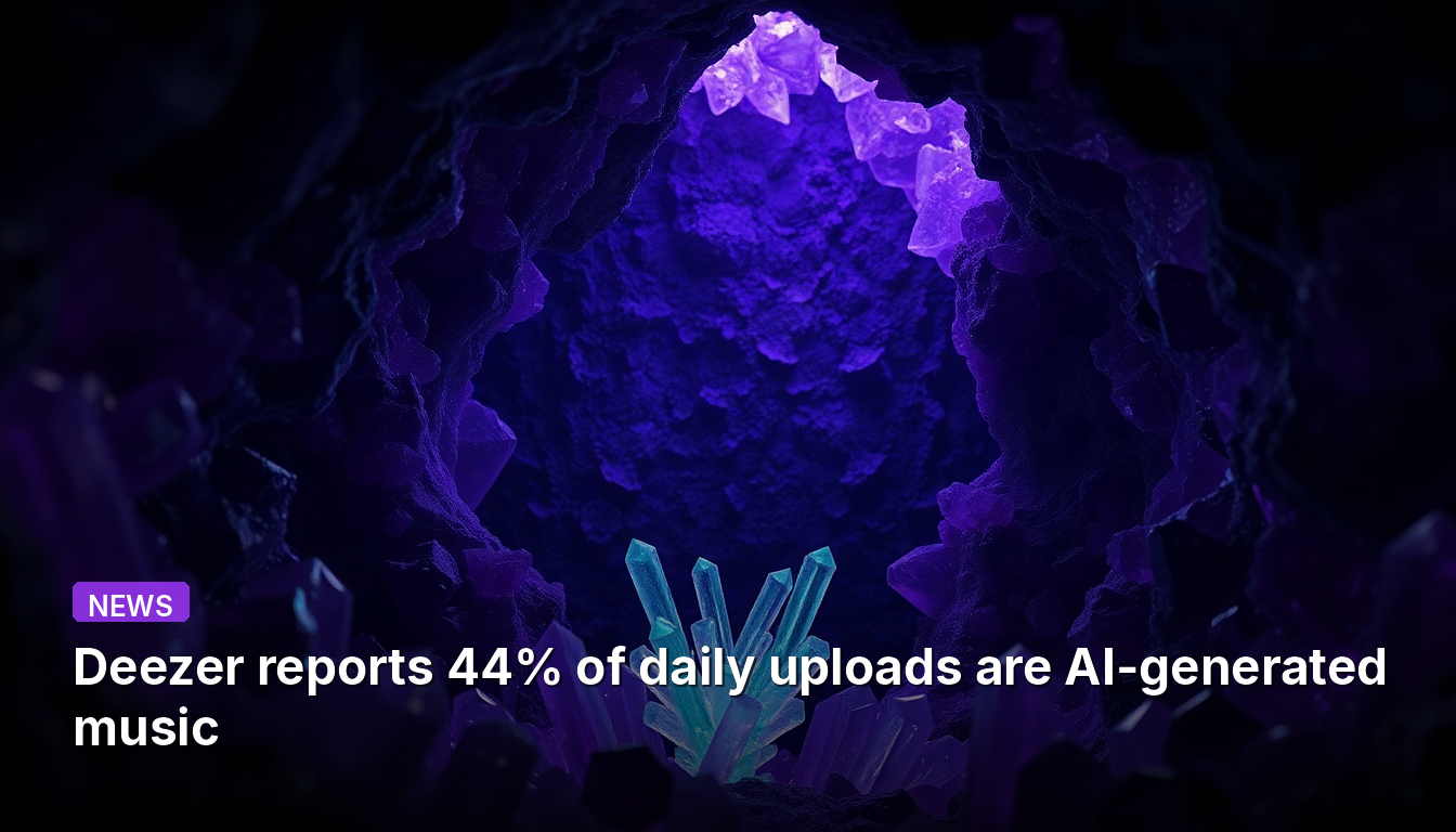 Deezer, 일일 업로드의 44%가 AI 생성 음악이라고 보고합니다