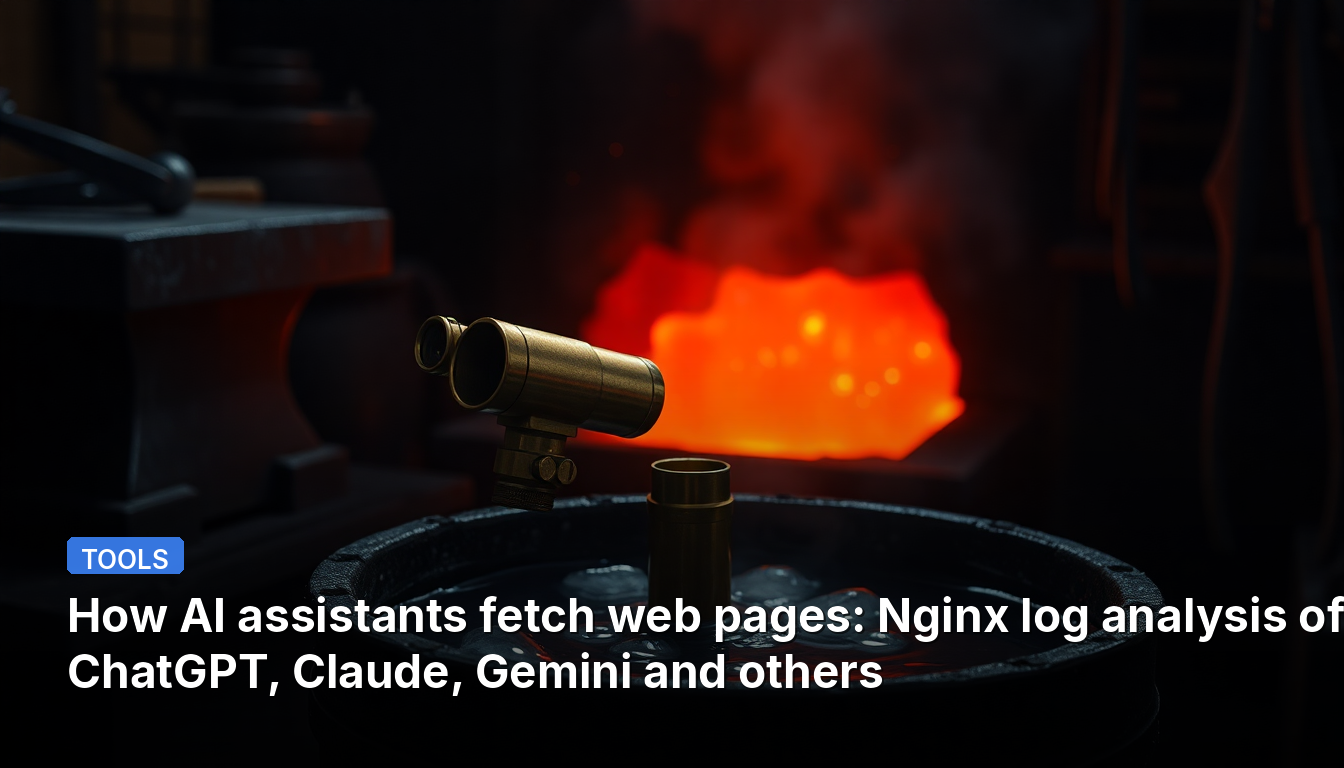 Como os assistentes de IA buscam páginas da web: análise de logs do Nginx do ChatGPT, Claude, Gemini e outros