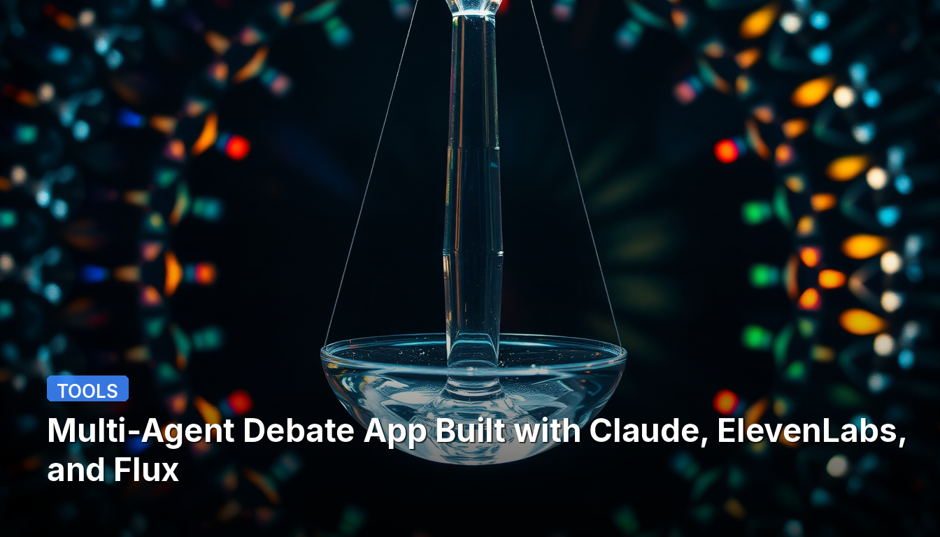 Приложение для многоагентных дебатов, созданное с использованием Claude, ElevenLabs и Flux