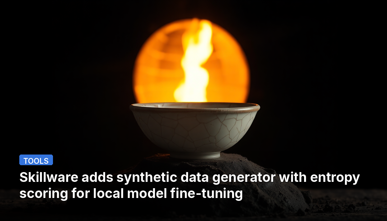 Skillware adds synthetic data generator with entropy scoring for local model fine-tuning