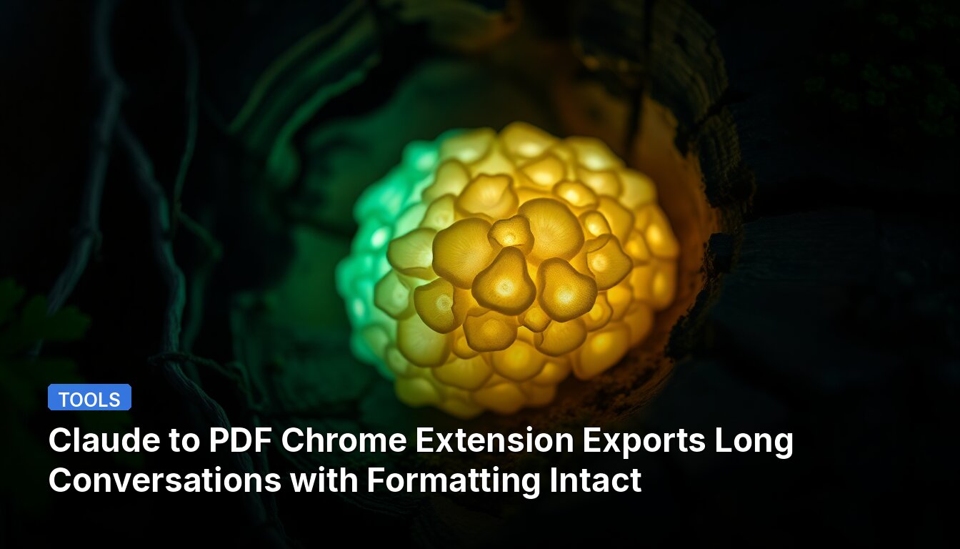 Claude to PDF Chrome-Erweiterung exportiert lange Gespräche mit erhaltener Formatierung