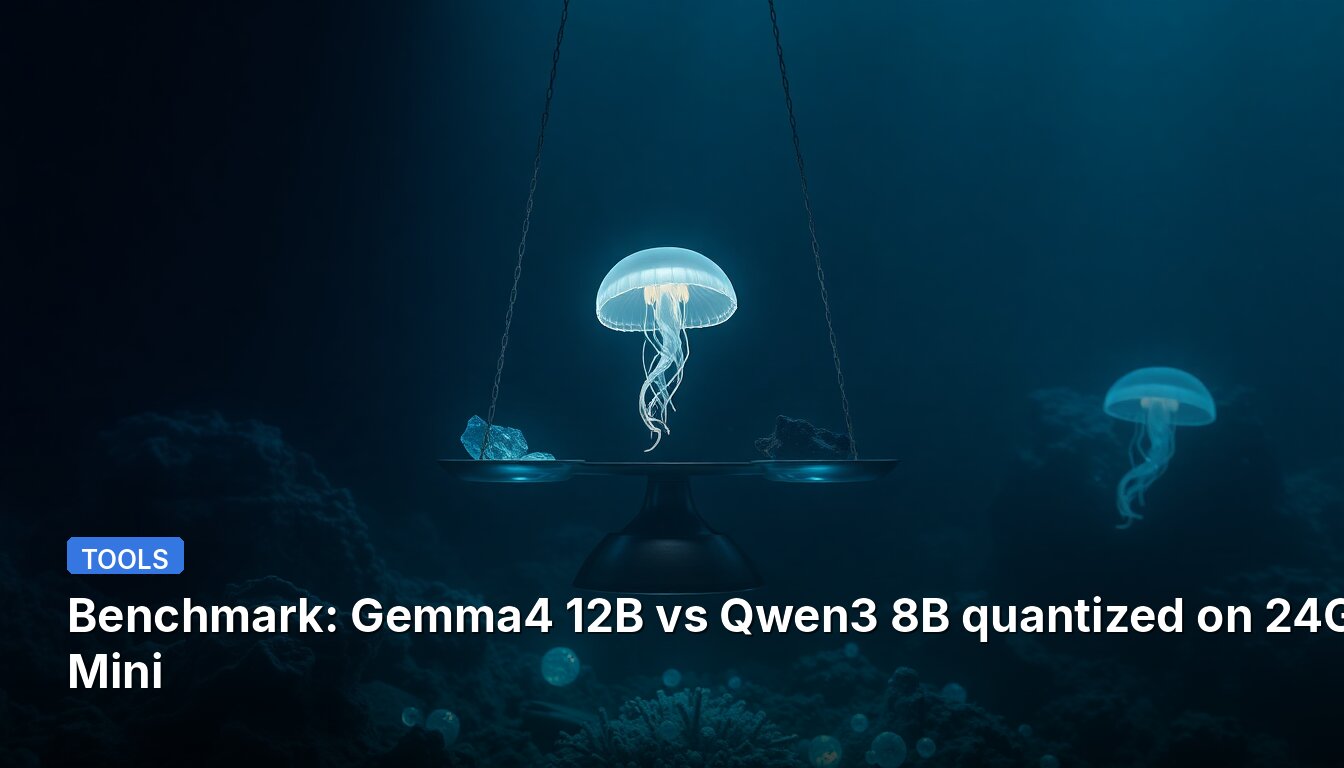 Referência: Gemma4 12B vs Qwen3 8B quantizado em Mac Mini de 24GB