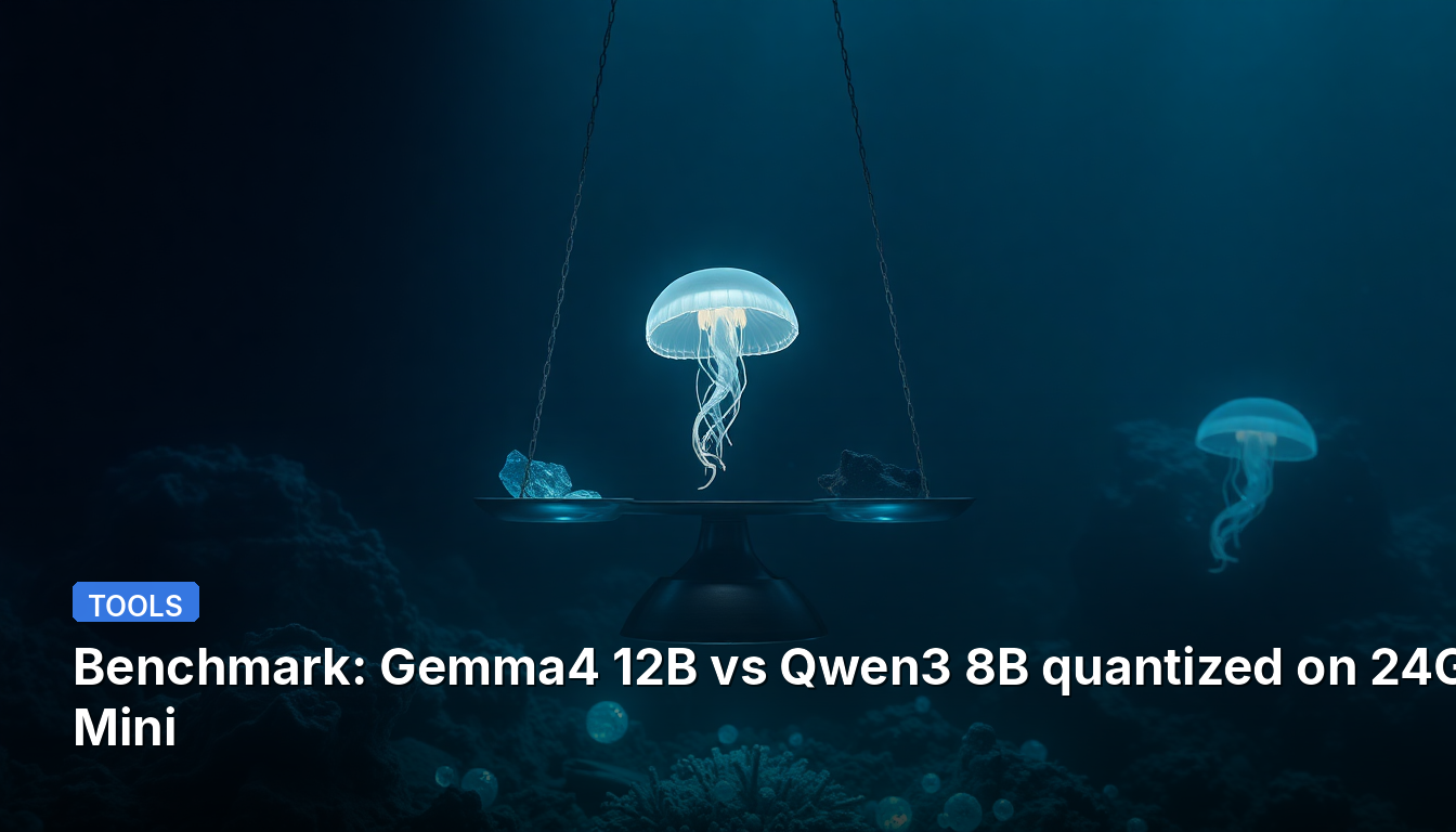Referência: Gemma4 12B vs Qwen3 8B quantizado em Mac Mini de 24GB