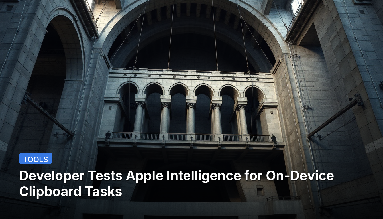 Desenvolvedor testa a Apple Intelligence para tarefas de área de transferência no dispositivo
