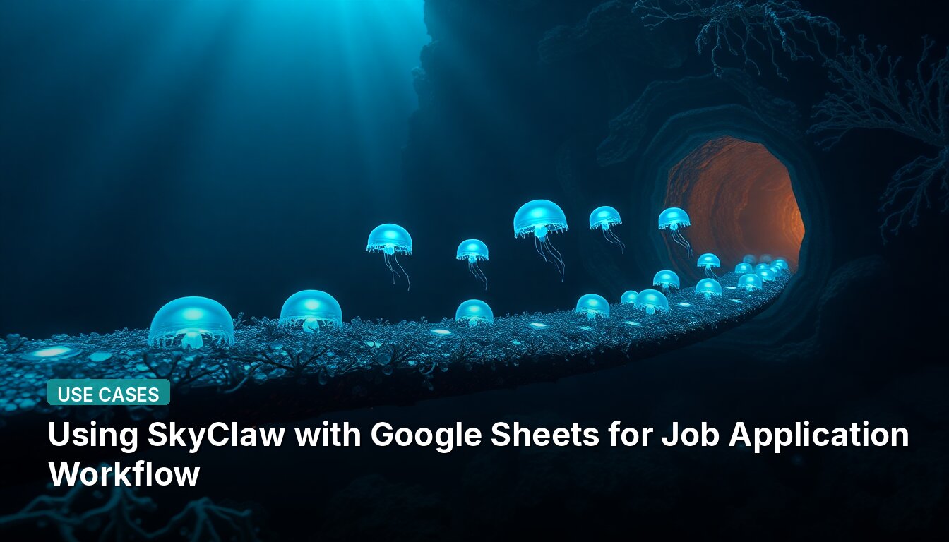 Verwenden von SkyClaw mit Google Sheets für den Bewerbungs-Workflow