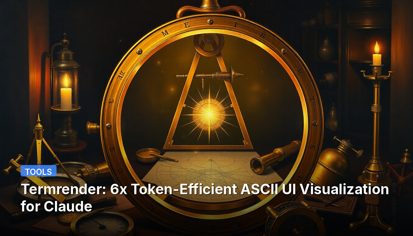 Termrender: 클로드를 위한 6배 토큰 효율적인 ASCII UI 시각화