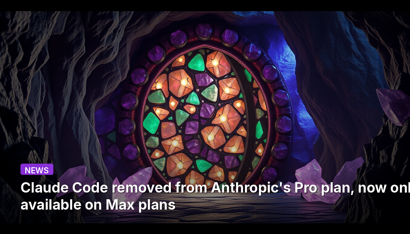 Claude CodeがAnthropicのProプランから削除され、現在はMaxプランのみで利用可能となりました。