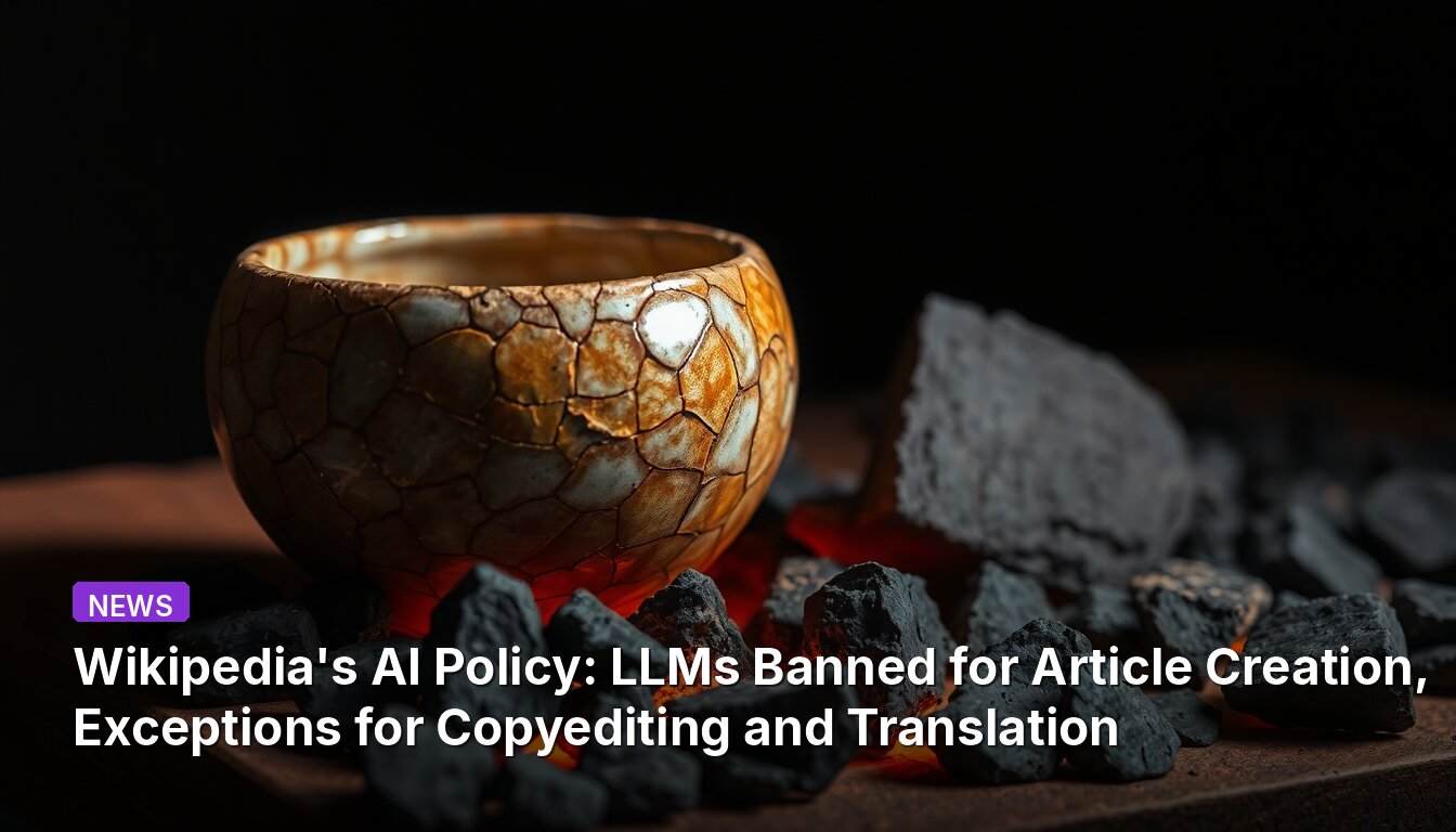 Política de IA da Wikipédia: LLMs proibidos para criação de artigos, exceções para revisão e tradução
