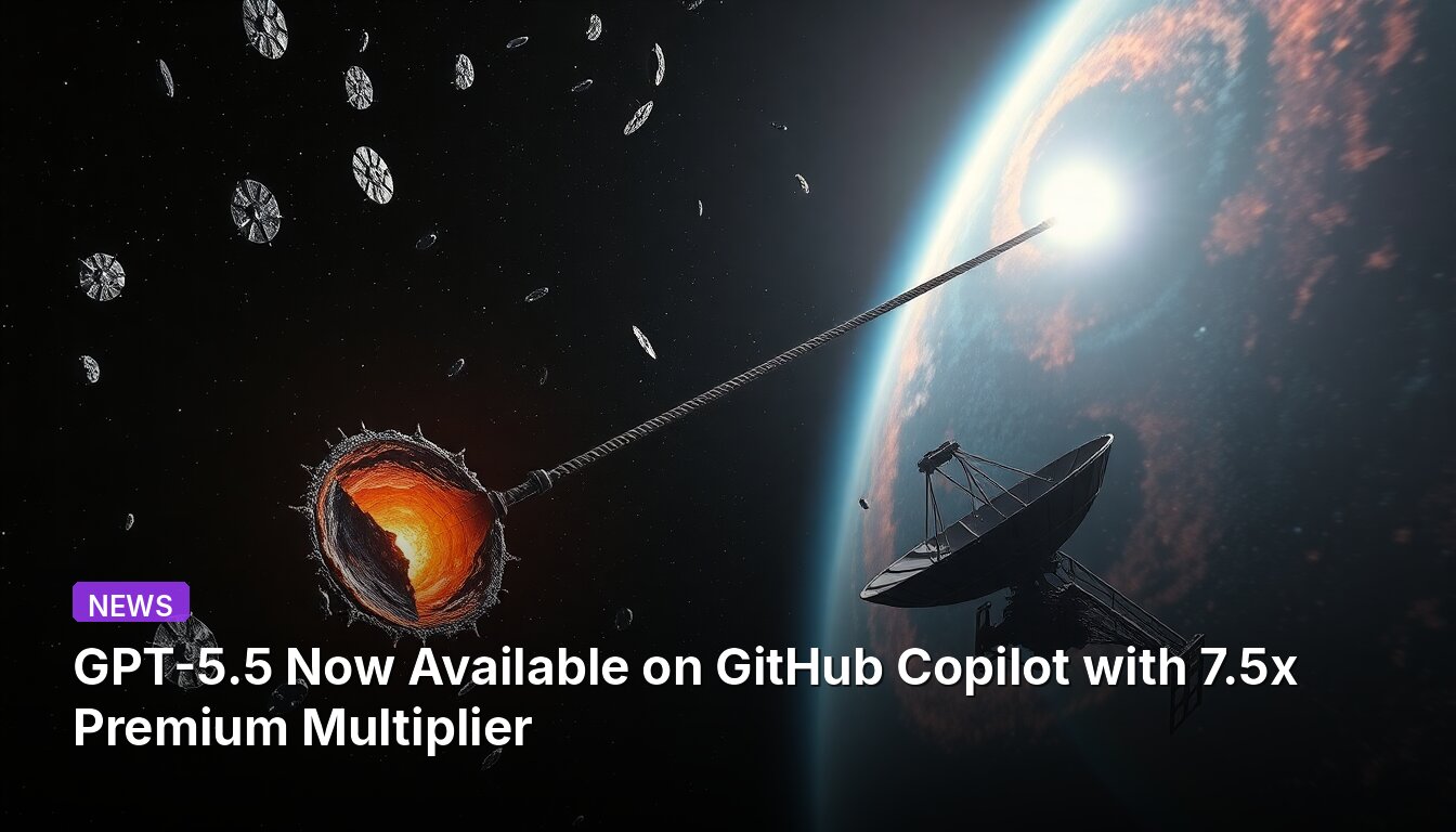 GPT-5.5 теперь доступен на GitHub Copilot с премиум-множителем 7,5x