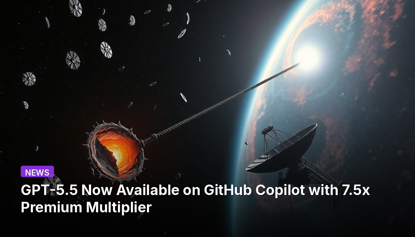 GPT-5.5, 이제 GitHub Copilot에서 이용 가능, 7.5배 프리미엄 승수 적용