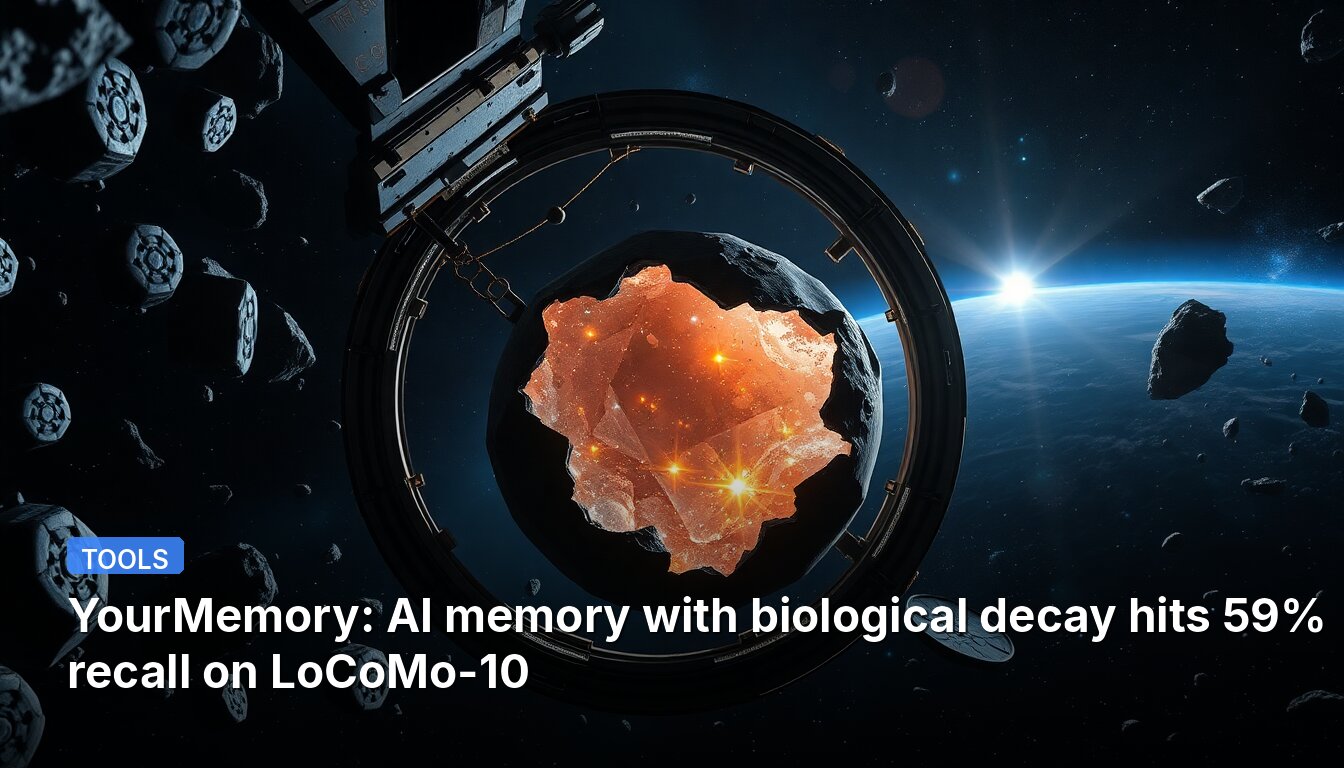 YourMemory : La mémoire IA à dégradation biologique atteint 59% de rappel sur LoCoMo-10