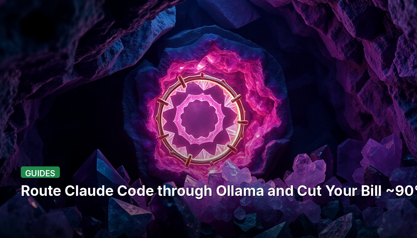 Claude Code를 Ollama로 라우팅하여 비용 약 90% 절감