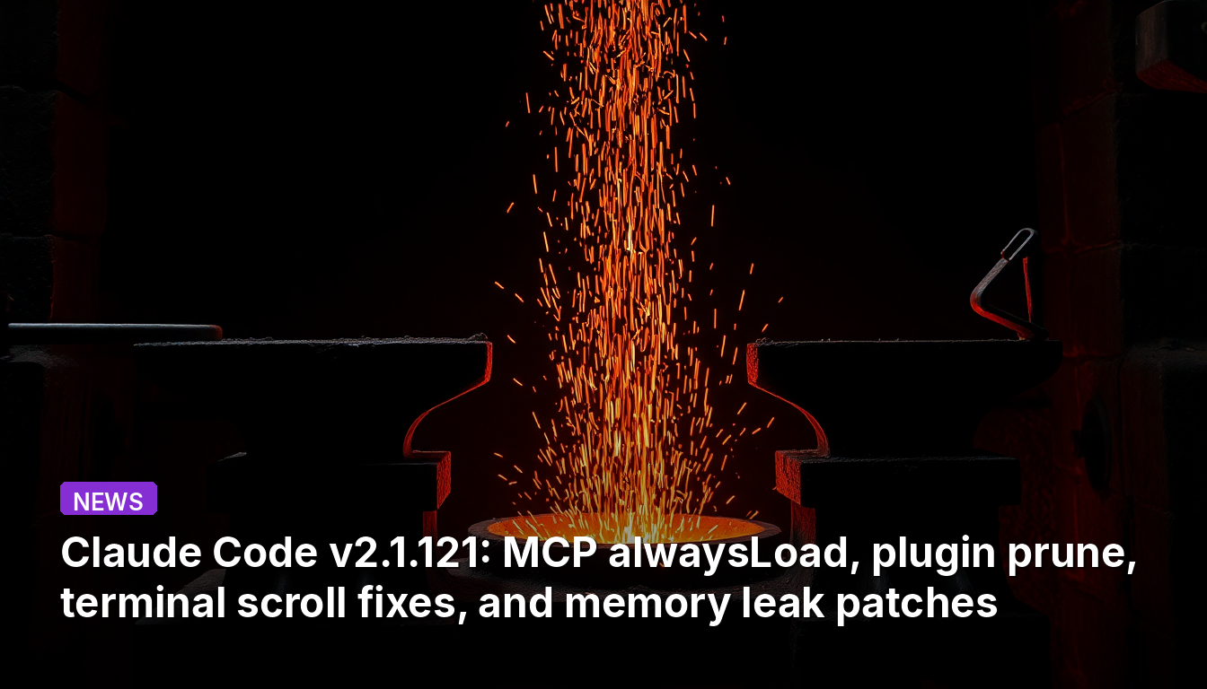 Claude Code v2.1.121 : Corrections du chargement permanent MCP, élagage des plugins, défilement du terminal et correctifs de fuite mémoire