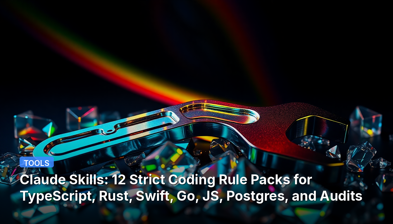 Claude Skill: TypeScript, Rust, Swift, Go, JS, Postgres 및 감사를 위한 12가지 엄격 코딩 규칙 패키지