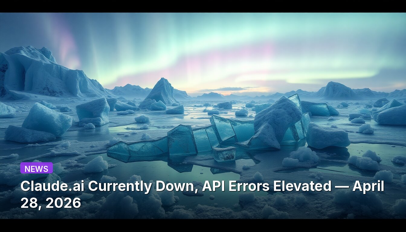 Claude.ai Currently Down, API Errors Elevated — April 28, 2026