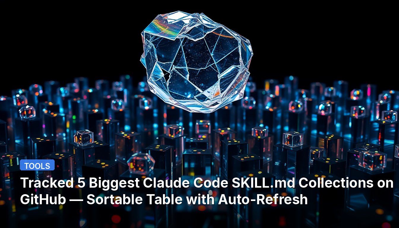 As 5 Maiores Coleções de Claude Code SKILL.md Rastreadas no GitHub — Tabela Classificável com Atualização Automática