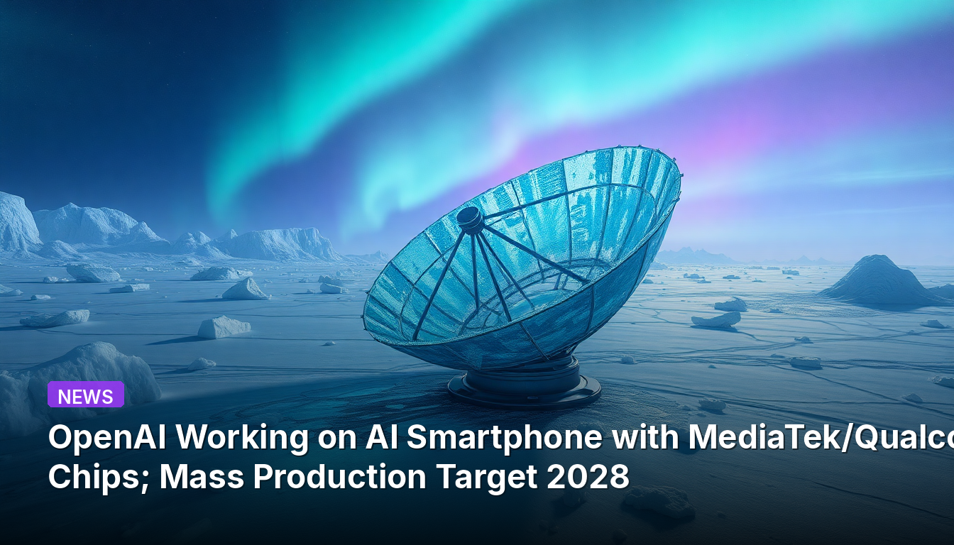 OpenAI arbeitet an KI-Smartphone mit MediaTek/Qualcomm-Chips; Massenproduktion für 2028 geplant