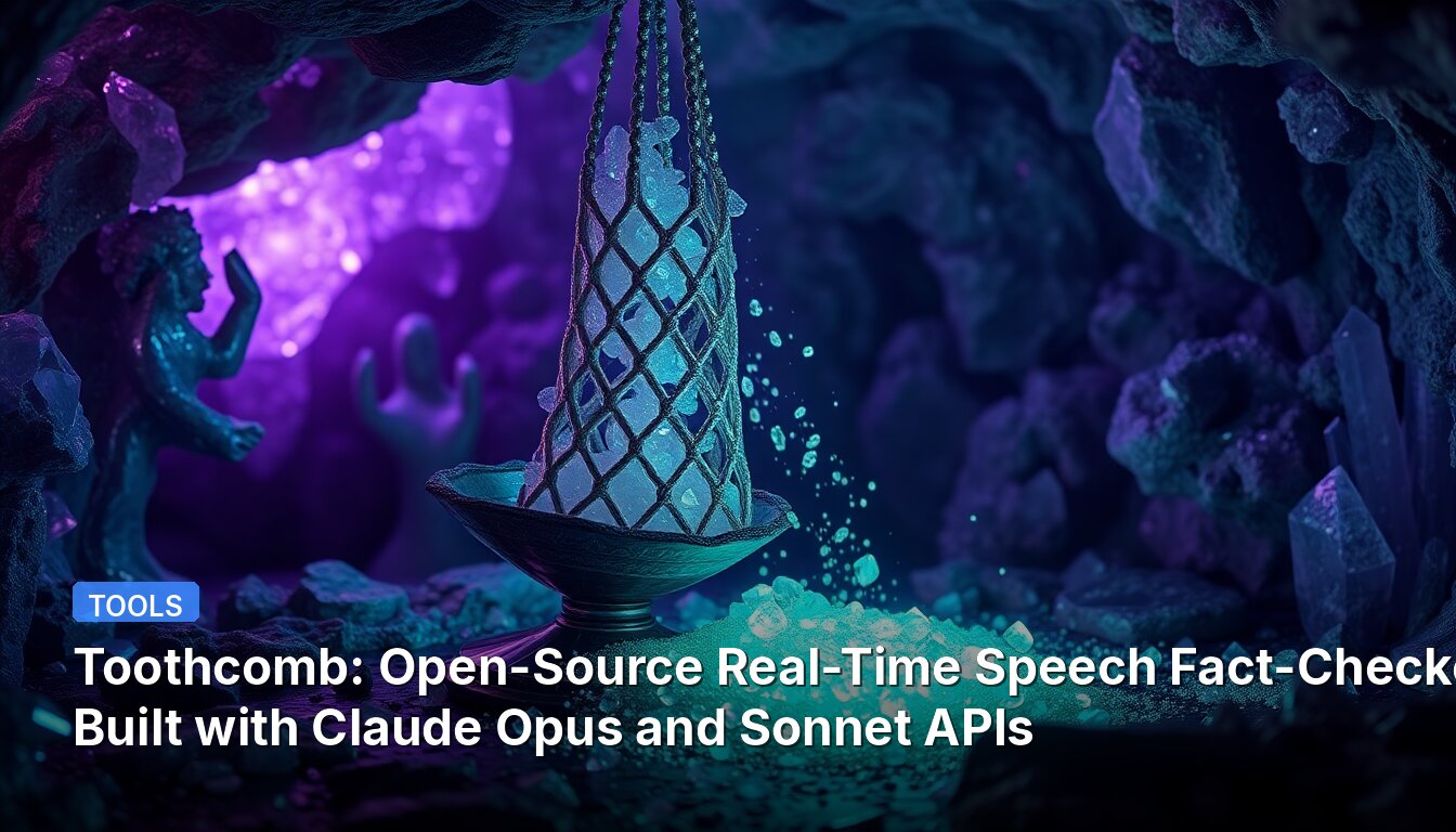 Toothcomb: Verificador de hechos de voz en tiempo real de código abierto creado con las API de Claude Opus y Sonnet