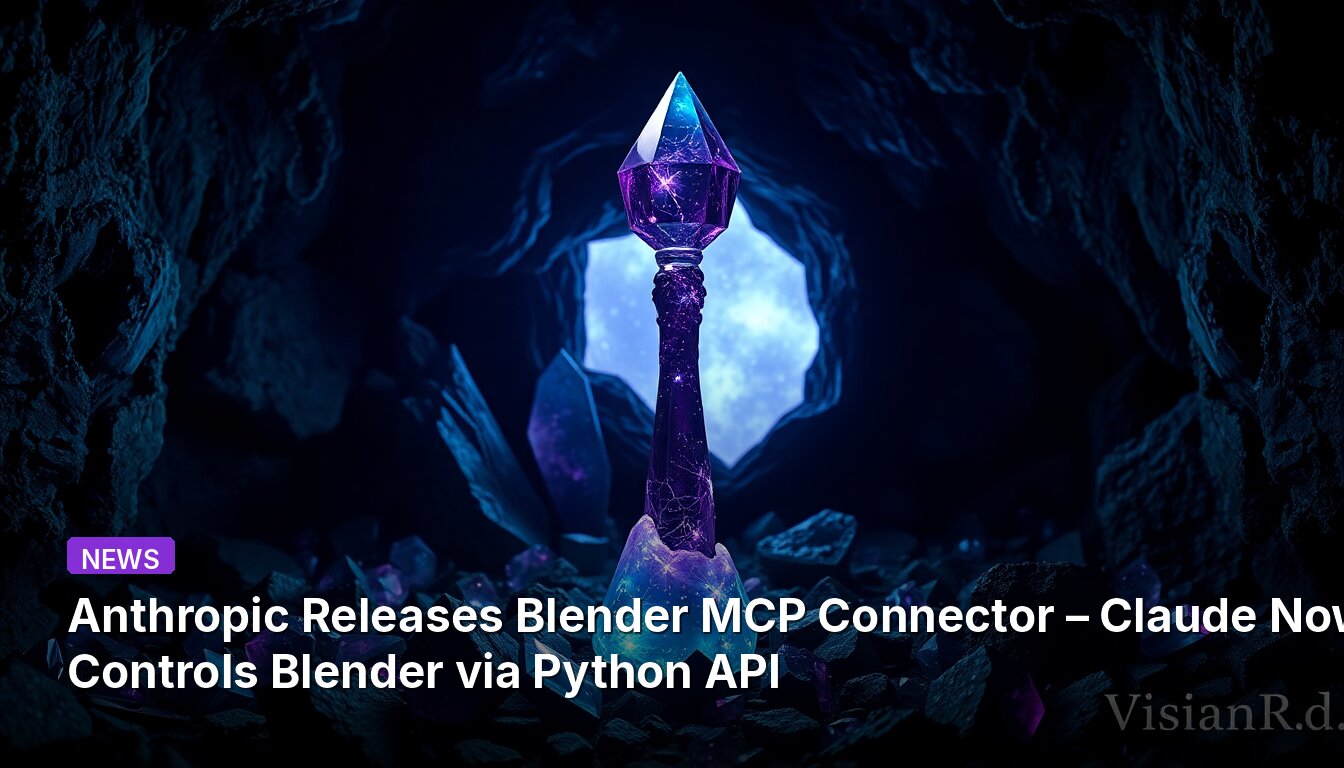 Anthropic veröffentlicht Blender MCP Connector – Claude steuert jetzt Blender über die Python-API