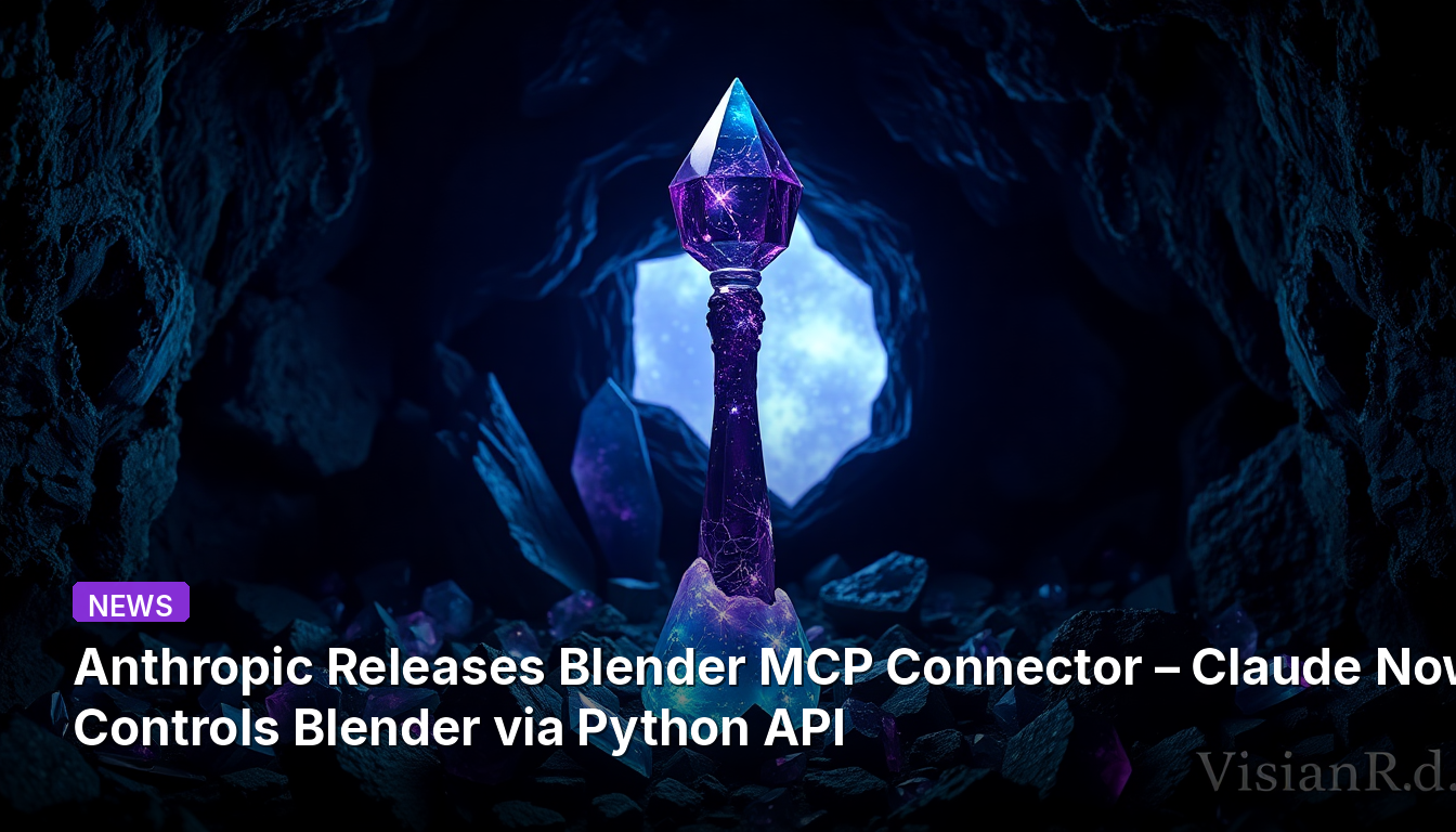 Anthropic、Blender MCPコネクタをリリース – ClaudeがPython API経由でBlenderを操作可能に