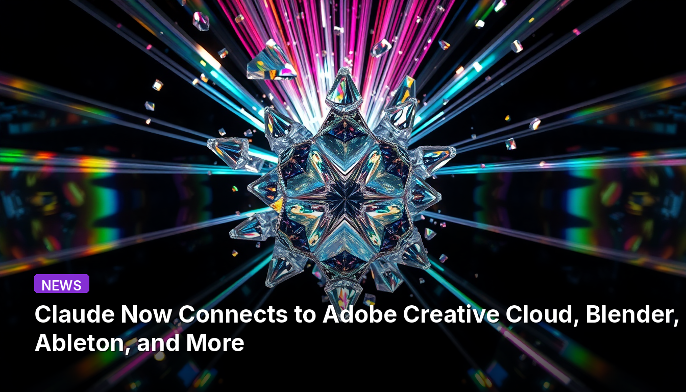 Claude se connecte désormais à Adobe Creative Cloud, Blender, Ableton et plus encore