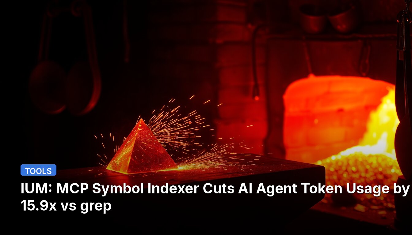 IUM: MCP-Symbol-Indexer reduziert KI-Agent-Tokenverbrauch um 15,9x im Vergleich zu grep