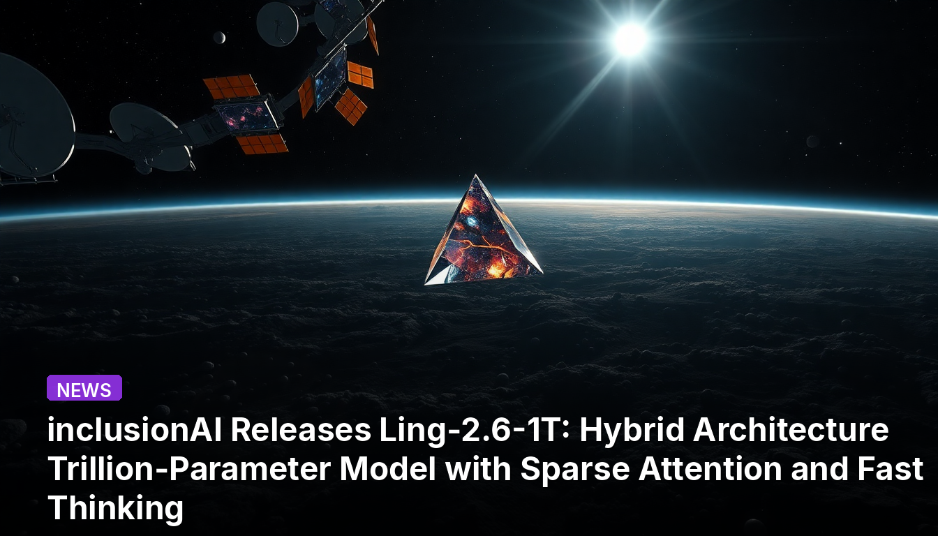 inclusionAI, Ling-2.6-1T 출시: 희소 어텐션과 빠른 사고를 갖춘 하이브리드 아키텍처의 조 단위 파라미터 모델