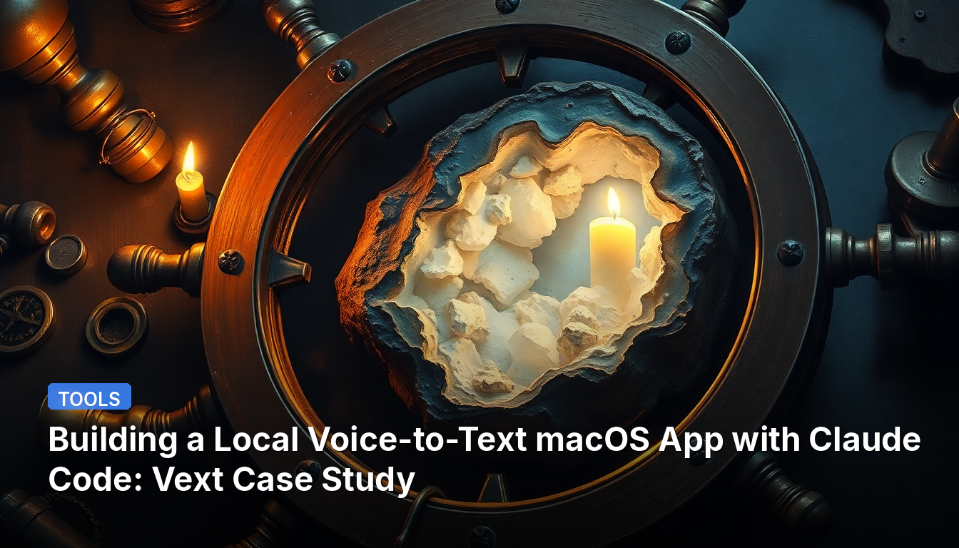 Claude Code로 구축한 로컬 음성-텍스트 macOS 앱: Vext 사례 연구