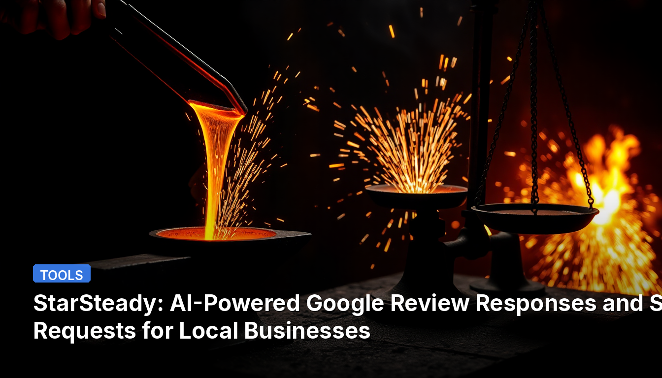 StarSteady : Réponses aux avis Google et demandes SMS alimentées par l'IA pour les entreprises locales