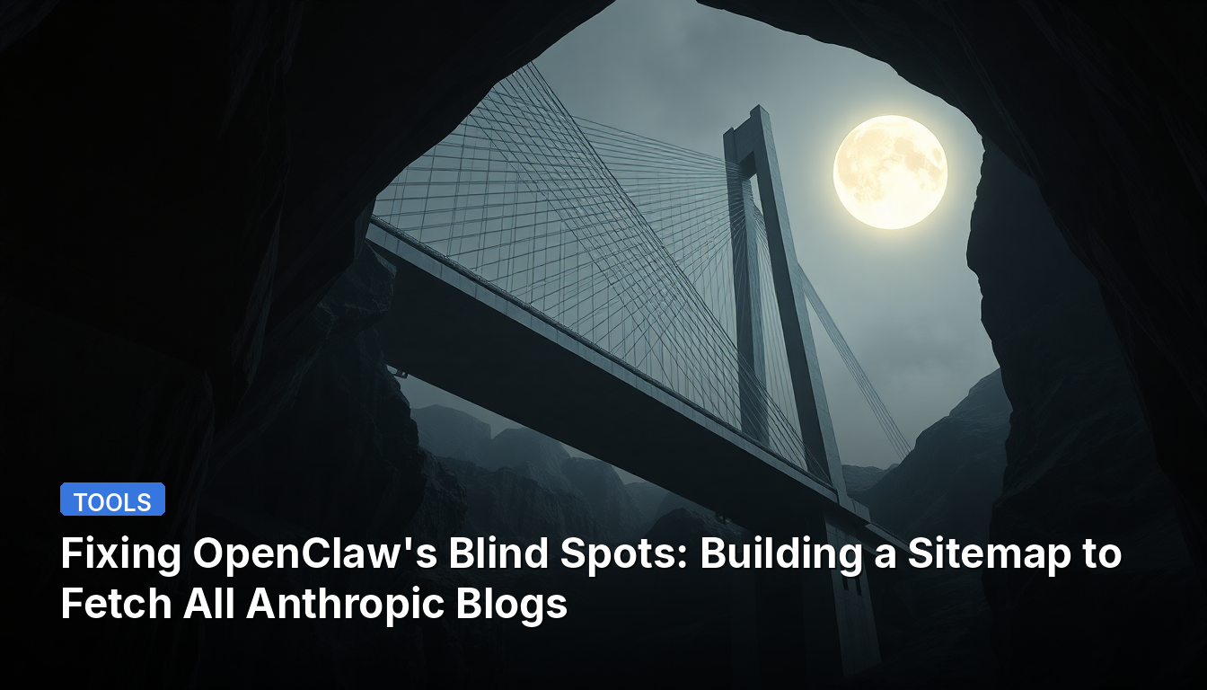 Corrigiendo los puntos ciegos de OpenClaw: Creando un sitemap para obtener todos los blogs de Anthropic