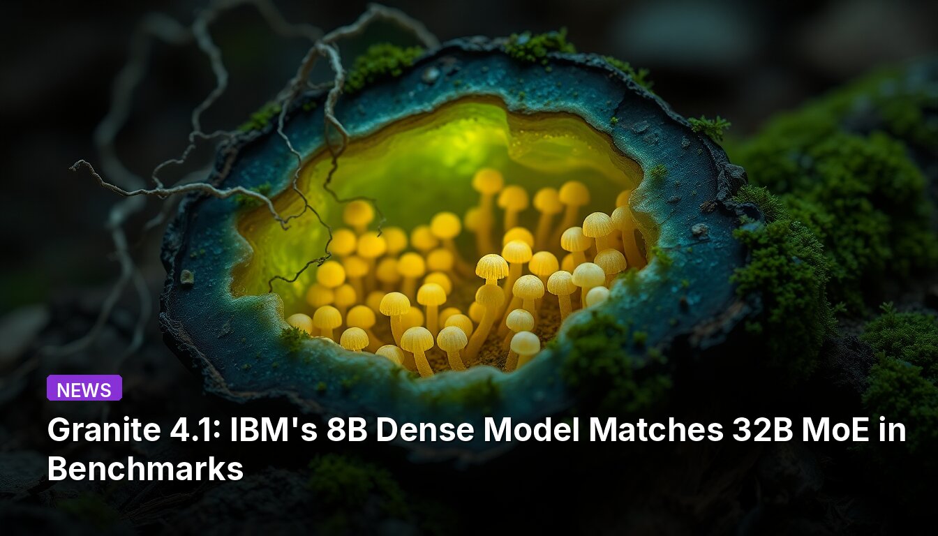 Granite 4.1: El modelo denso de 8B de IBM iguala al MoE de 32B en pruebas