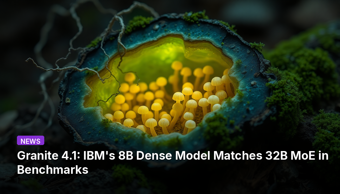 Granite 4.1 : Le modèle dense 8B d'IBM égale le MoE 32B dans les benchmarks