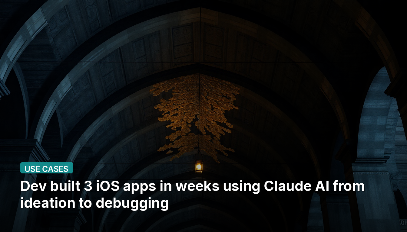 Desarrolló 3 aplicaciones iOS en semanas usando Claude AI desde la ideación hasta la depuración