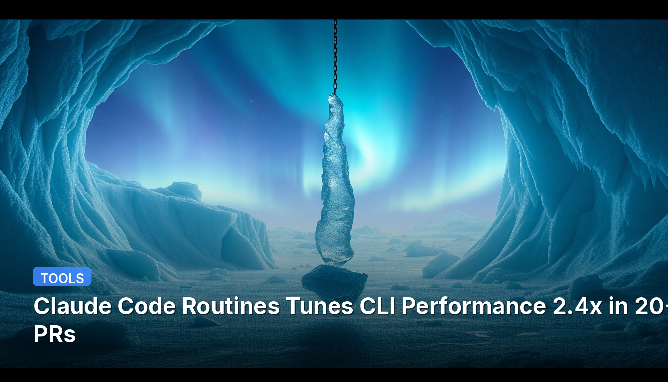 Claude Code Routines、20以上のPRでCLIパフォーマンスを2.4倍に調整