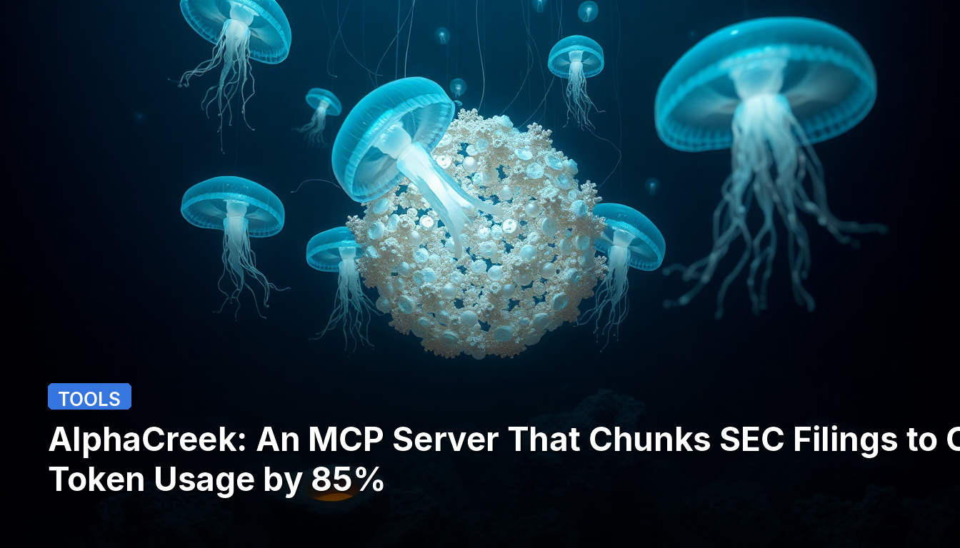 AlphaCreek: SEC 서류를 분할하여 토큰 사용량을 85% 줄이는 MCP 서버