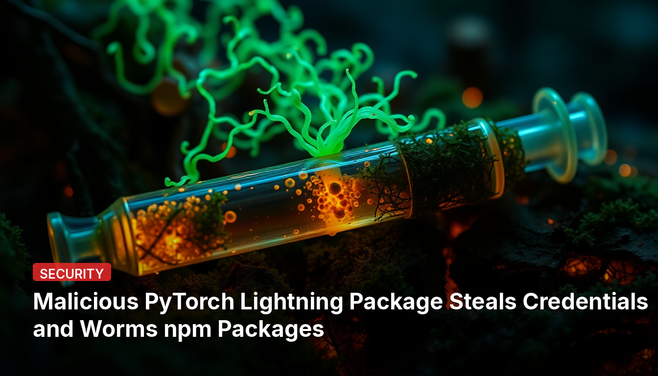 Paquet PyTorch Lightning malveillant vole des identifiants et infecte les packages npm