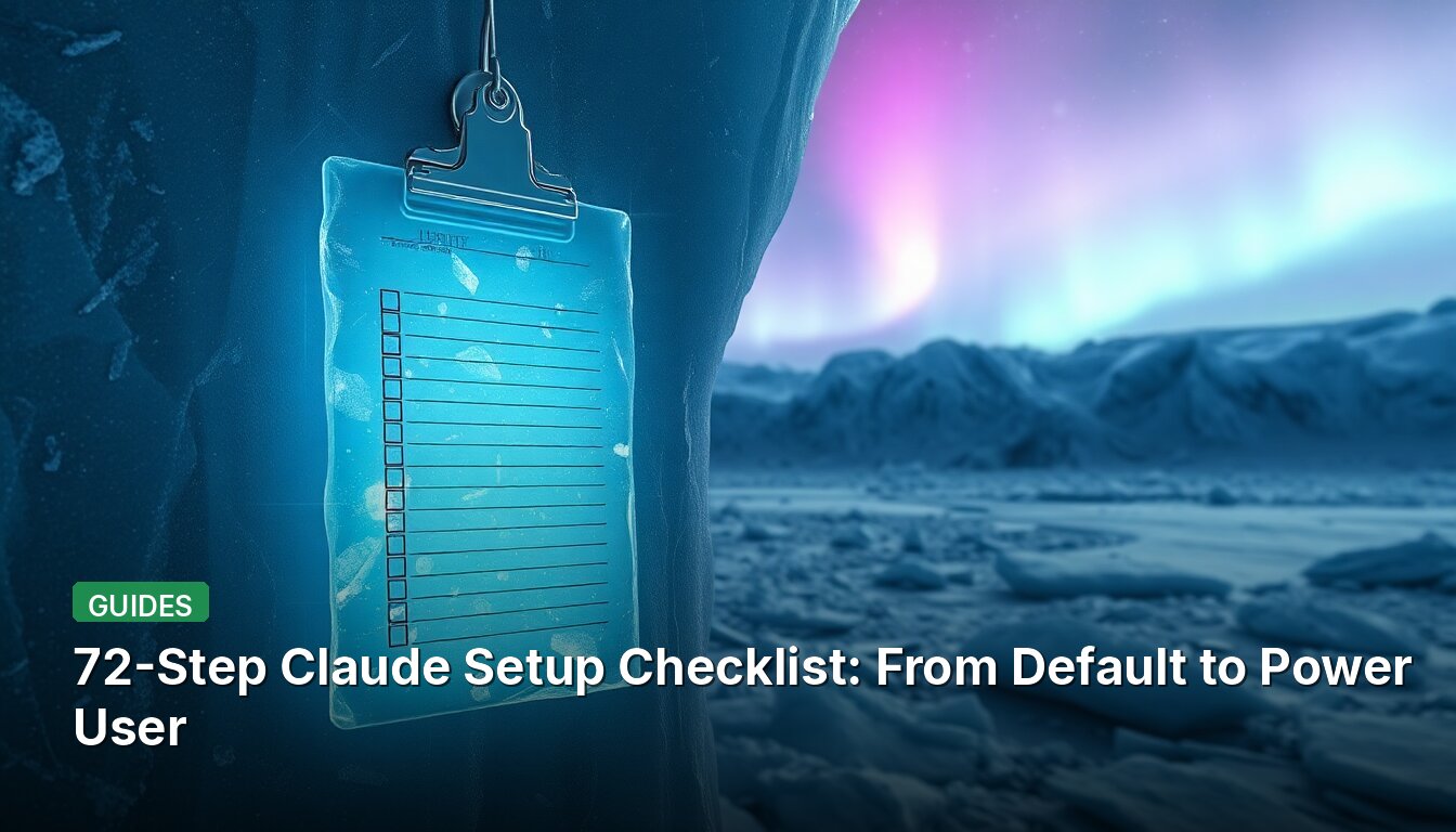 Checklist de configuration Claude en 72 étapes : de l'utilisateur par défaut à l'expert