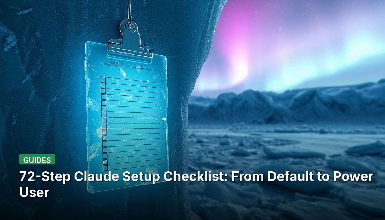 72ステップのClaudeセットアップチェックリスト:デフォルトからパワーユーザーへ