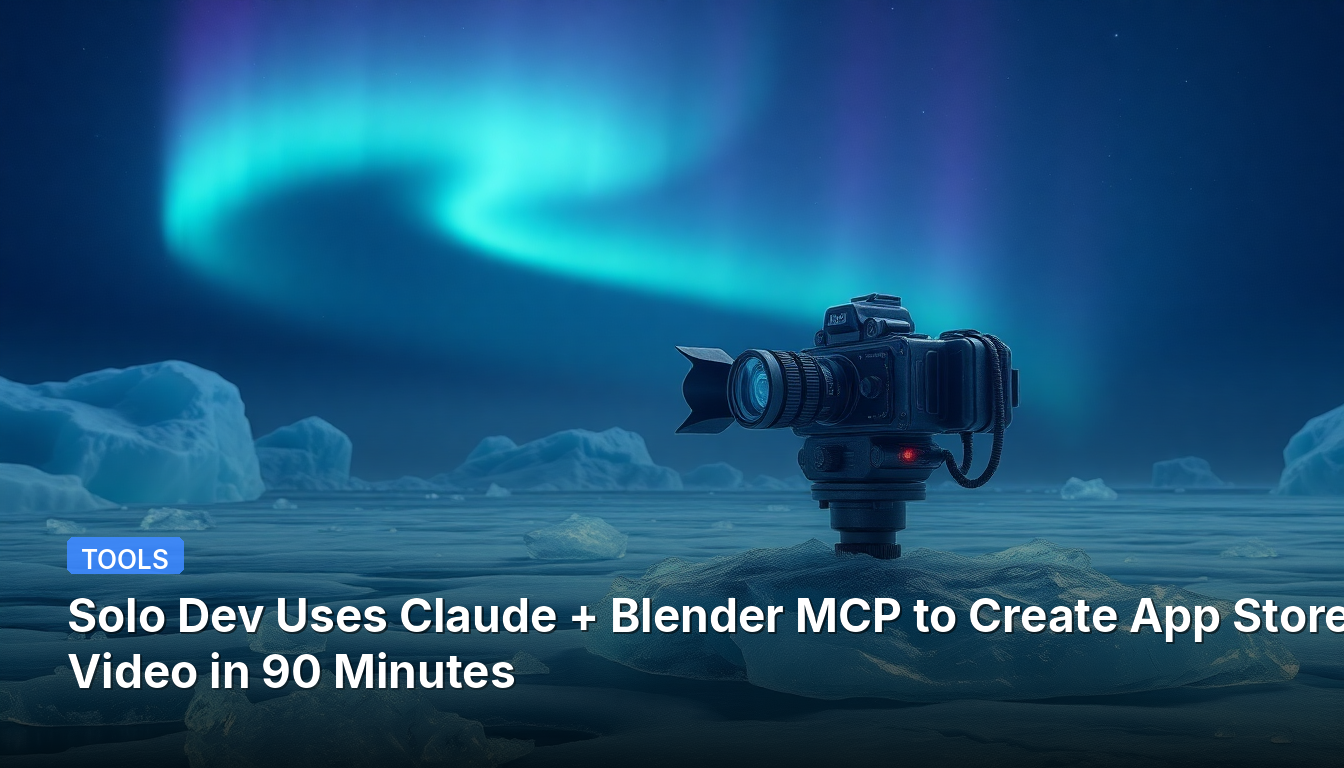 Solo-Entwickler nutzt Claude + Blender MCP, um App-Store-Video in 90 Minuten zu erstellen