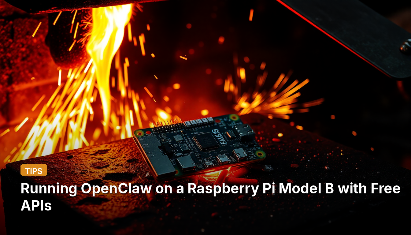 Raspberry Pi Model B에서 무료 API로 OpenClaw 실행하기