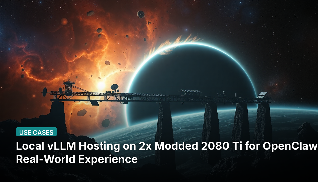 Hospedagem Local vLLM em 2x 2080 Ti Modificadas para OpenClaw: Experiência do Mundo Real