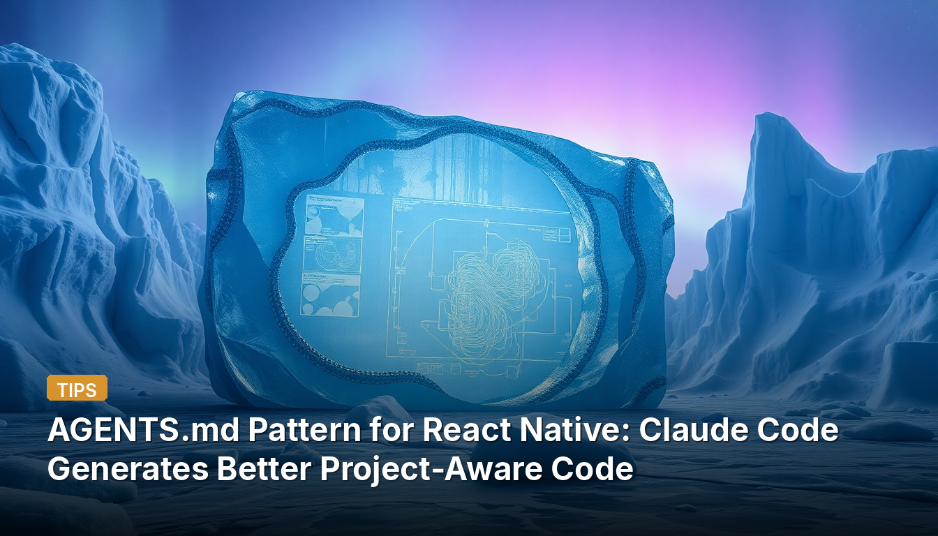 Modèle AGENTS.md pour React Native : Claude Code génère un code plus conscient du projet