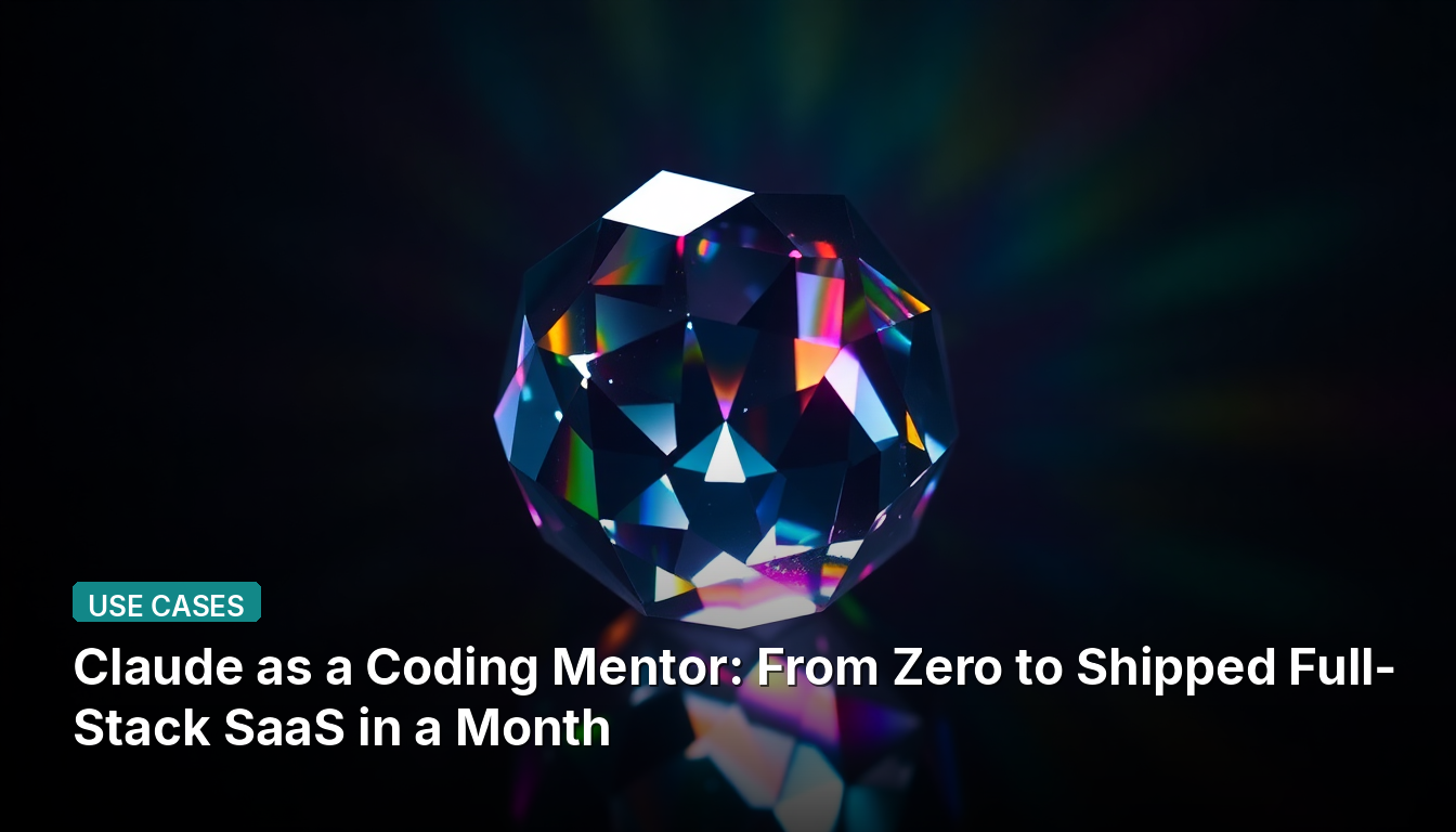 Claude as a Coding Mentor: From Zero to Shipped Full-Stack SaaS in a Month