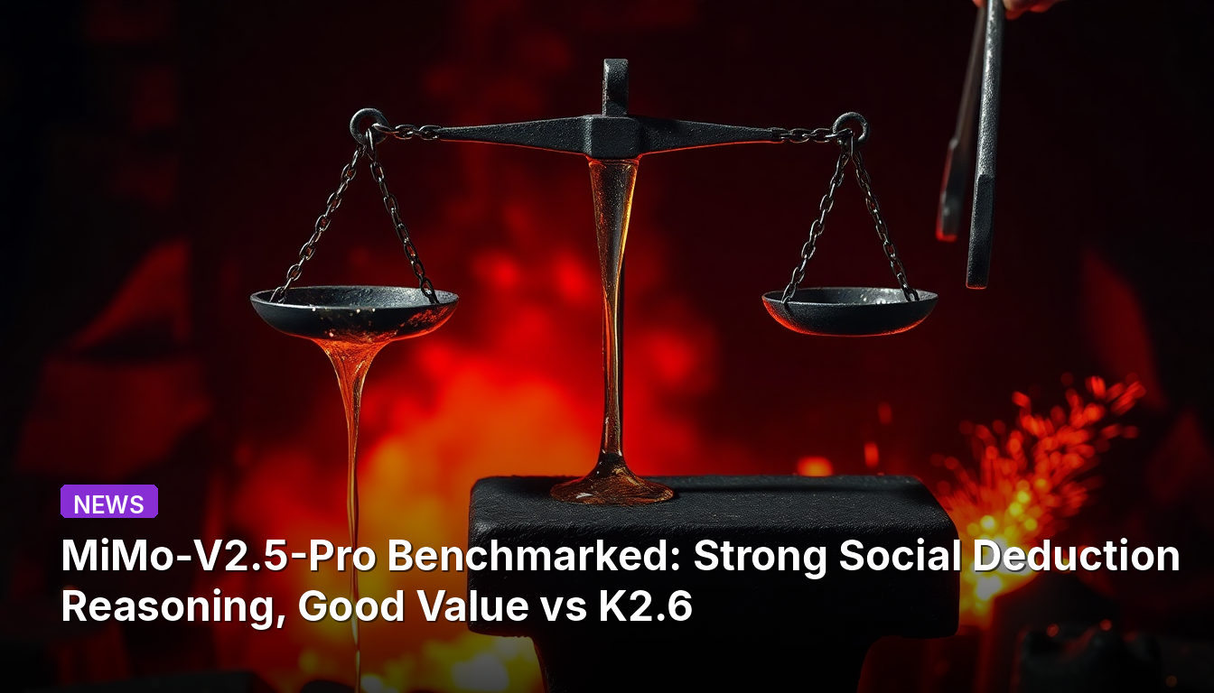 Benchmark MiMo-V2.5-Pro: Raciocínio Forte em Dedução Social, Bom Valor em Relação ao K2.6