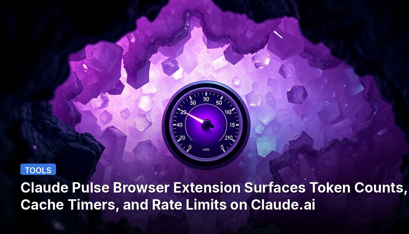 Claude Pulse Browser Extension Surfaces Token Counts, Cache Timers, and Rate Limits on Claude.ai