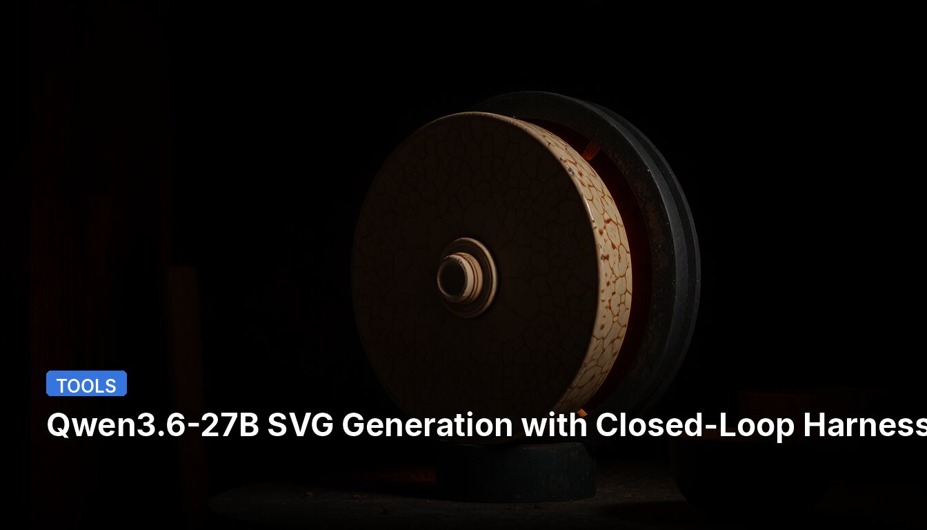 Generación de SVG con Qwen3.6-27B y Arnes de Bucle Cerrado