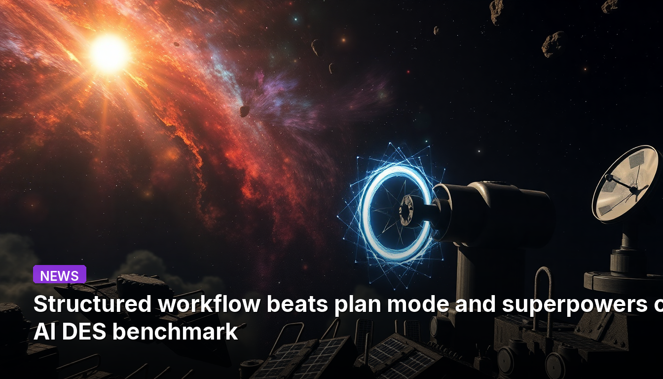 Fluxo de trabalho estruturado supera modo de plano e superpoderes no benchmark AI DES
