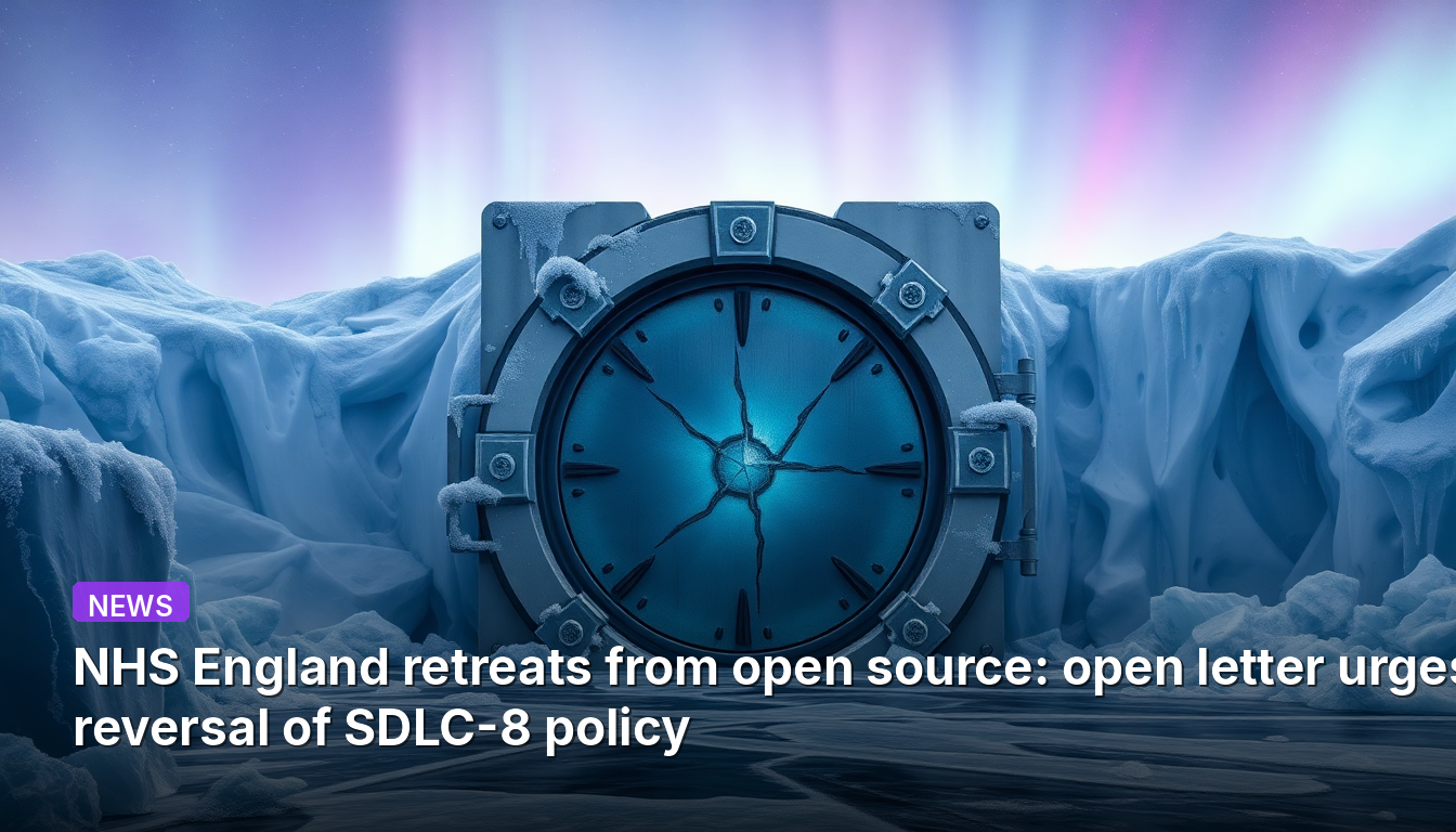 NHSイングランドがオープンソースから撤退：SDLC-8ポリシーの撤回を求める公開書簡