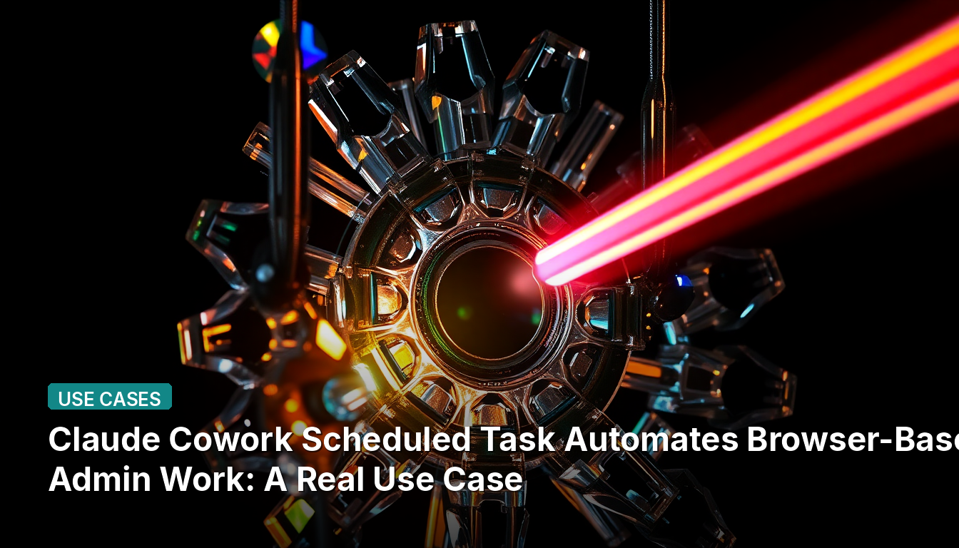 Claude Coworkのスケジュールタスクがブラウザベースの管理業務を自動化:実際の使用例